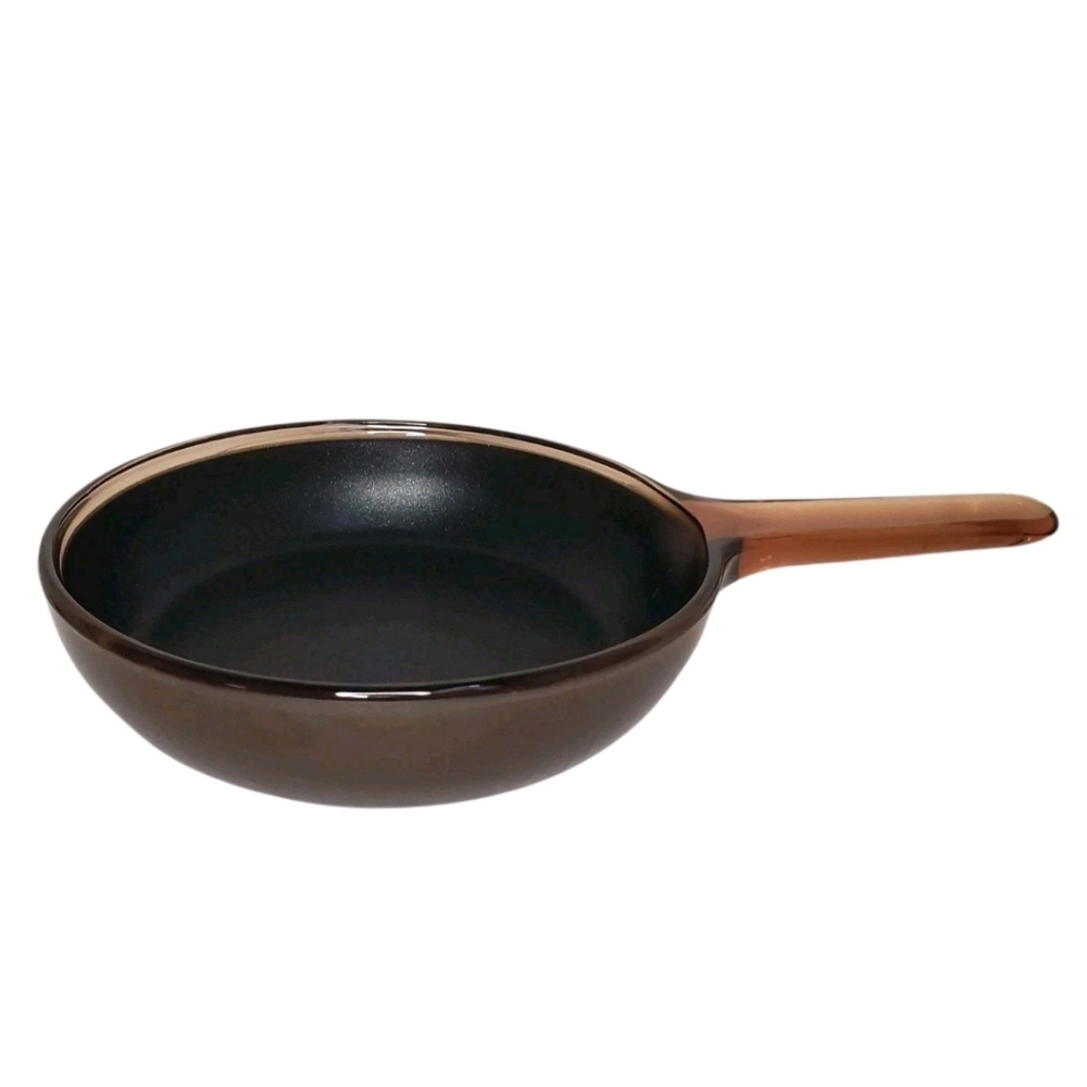 Corning Visions Frying Pan 7" Amber Skillet Cookware Made In USA